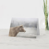 Koe in de slagsneeuw kaart (Voorkant)