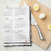 Koe in de wei 2025 Kalender Theedoek (Quarter Fold)