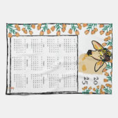 Koe in de wei 2025 Kalender Theedoek (Horizontaal)