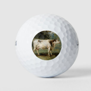 Koe in een landschap (Boerderij Dier) Golfballen
