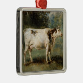 Koe in een landschap (Boerderij Dier) Metalen Ornament (Rechts)