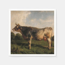 Koe in een veld (Boerderij dier) (door Filippo Pal