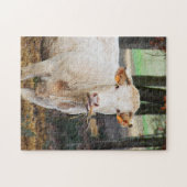 Koe in Frankrijk Legpuzzel (Horizontaal)