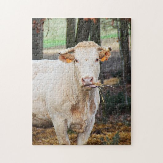 Koe in Frankrijk Legpuzzel (Verticaal)