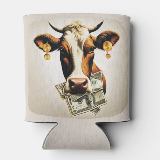 Koe in geld blikjeskoeler (Achterkant)