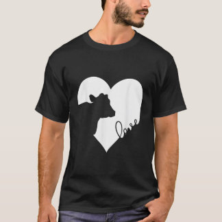 Koe in Hart Koeien Liefde Gift T-shirt