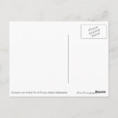 Koe in het briefkaart Dolomites (Achterkant)