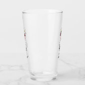 Koe in kung fu suit cartoon glas (Links)