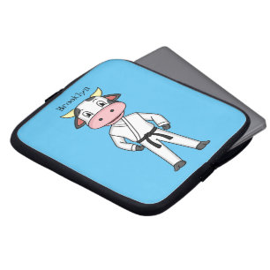 Koe in kung fu suit cartoon laptop sleeve