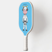 Koe in kung fu suit cartoon pickleball paddle (Links)
