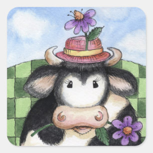 Koe in Pet - Stickers