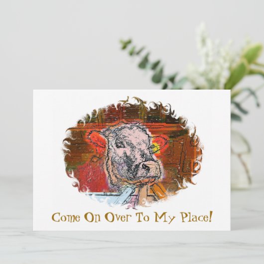 KOE-INVITATIE (Staand voorkant)