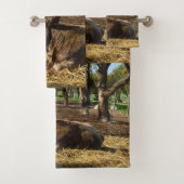 Koe is een Boerderij leven, dikke handdoekset Bad Handdoek (Insitu)