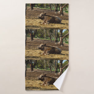 Koe is een Boerderij leven, dikke handdoekset Bad Handdoek