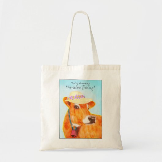 Koe - Je bent een Moo-ie schat! Tote Bag (Voorkant)