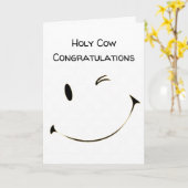 ** KOE** JE HEBT HET GEDAAN EN GEFELICITEERD KAART (Gele Bloem)