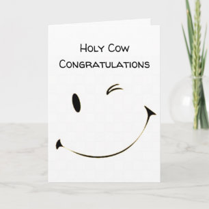 ** KOE** JE HEBT HET GEDAAN EN GEFELICITEERD KAART