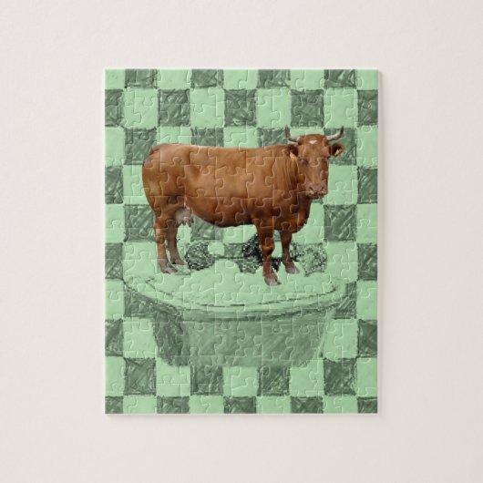 Koe Jigzaag Puzzle Legpuzzel (Verticaal)