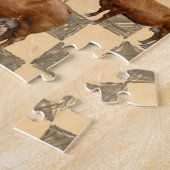 Koe Jigzaag Puzzle Legpuzzel (Zijkant)