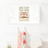 Koe _ Jongens & Peuter, gewoon een jongen die van  Spandoek (Insitu)