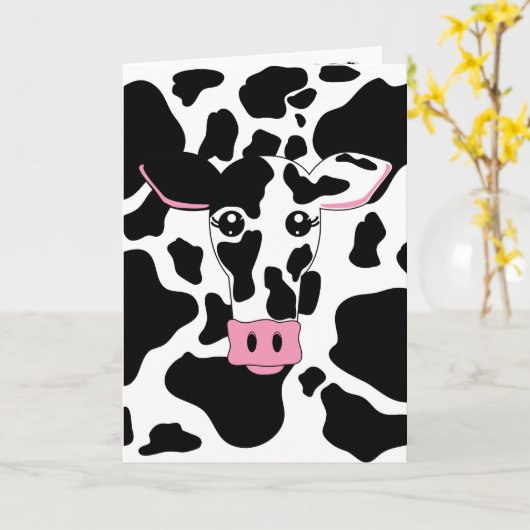 Koe Kaart (Gele Bloem)