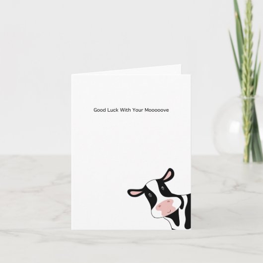 Koe kaart, het bewegen op kaart, het verplaatsen v kaart (Voorkant)