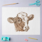 Koe kalf Ephemera Decoupage  Boerderij Tissuepapier (Craft)