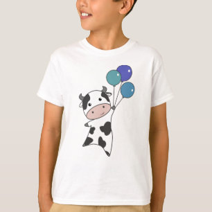 Koe kalf vliegballonnen kalveren t-shirt