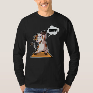 Koe Kalf Yoga Houdingen Sport Gymnastiek Ohm Harts T-shirt