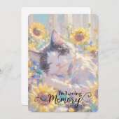 Koe kat sympathiekaart feestdagenkaart (Voorkant / Achterkant)