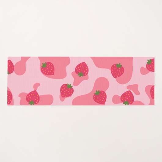 koe kawaï - aardbei yogamat (Voorkant (horizontaal))