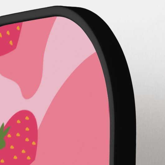 koe kawaii aardbei gepersonaliseerd pickleball paddle (Links Detail)