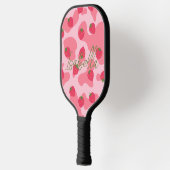 koe kawaii aardbei gepersonaliseerd pickleball paddle (Links)