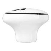 Koe keramische kabinetsknop keramische knop (Zijkant)