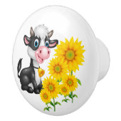 Koe Keramische Knop (Rechts)