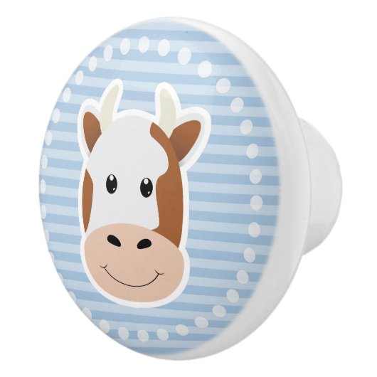 Koe Keramische Knop (Rechts)