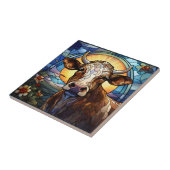 Koe keramische Tegel Tegeltje (Zijkant)