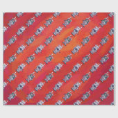 Koe kerst cadeaupapier (Vlak)