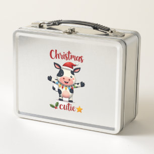 Koe Kerst Cute Koeien Kerst T-Shirt (5)