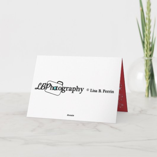 Koe kerst feestdagen kaart (Achterkant)