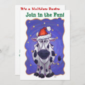 Koe kerst kaart (Voorkant / Achterkant)