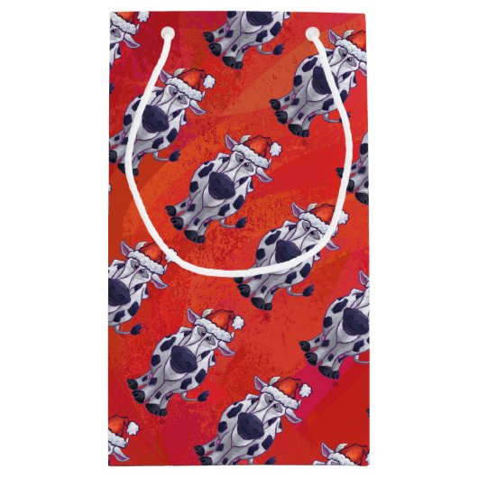 Koe kerst klein cadeauzakje (Achterkant)