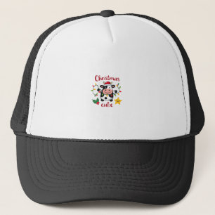Koe Kerst Knuffel Koeien Kerst T-Shirt (6) Trucker Pet