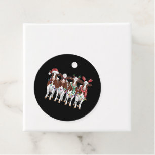 Koe Kerst Koe Liefhebber Cadeau Vakantie Boerderij Bedankjes Labels