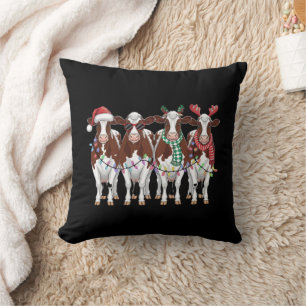 Koe Kerst Koe Liefhebber Cadeau Vakantie Boerderij Kussen