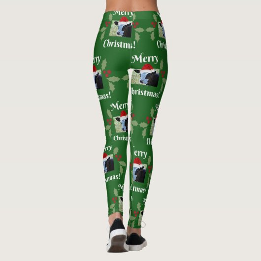 Koe Kerst Leggings (Achterkant)