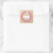 Koe Kerst sticker (Tas)