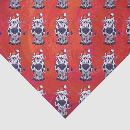 Koe kerst tissuepapier (Detail)