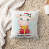 Koe kerst Waterverf Kute kerst Kussen (Deken)