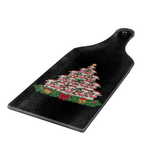 Koe Kerstboom Grappige Koe Liefhebber Koe Kerstmis Snijplank